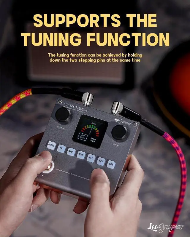 Alt view image 5 of 7 - Portable Multi-Effects Guitar/Bass Amplifier Modeler Effects Processor with 6 Effects Modules, 80 Editable Presets & Rechargeable Battery