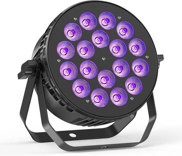 Main image of 180 W Stage Par Lights, RGBW 4-in-1 LED Par Can Light with DMX512 Sound Activated Controlled Aluminum Uplights, Stage Lights for Parties Wedding Festival Events Church
