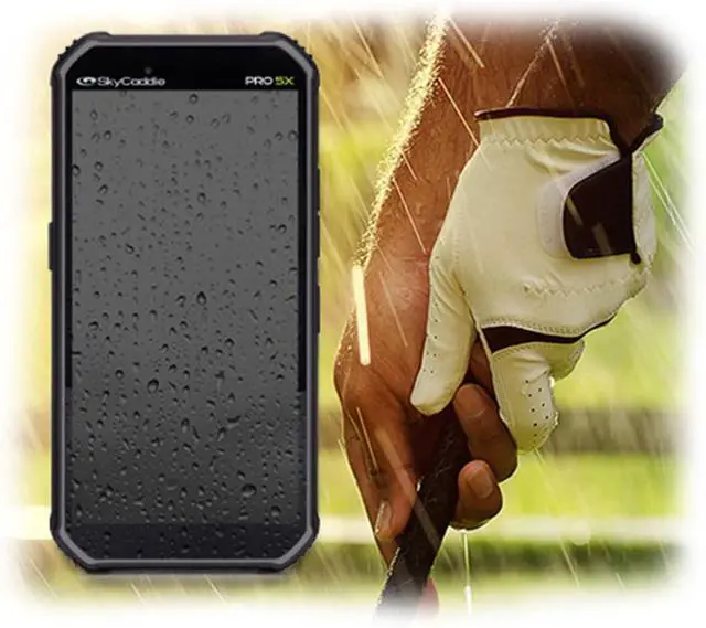 Alt view image 6 of 7 - SkyCaddie PRO 5X Handheld Golf GPS - Power Bundle with Portable Charger & Protective Hard Case - TruePoint Precision Positioning Technology - 5.5" Display, 35,000 Maps, Dynamic HoleVue