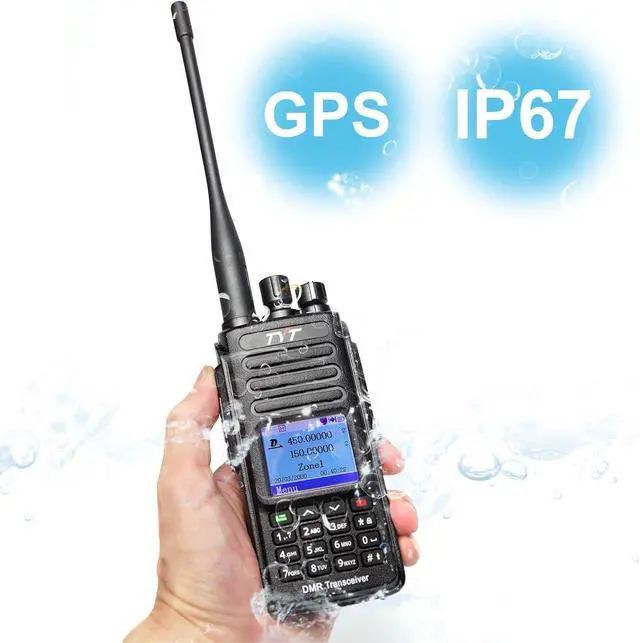 Alt view image 2 of 7 - TYT MD-UV390 Dual Band VHF UHF DMR Radio GPS Waterproof Dustproof IP67 Walkie Talkie w/Cable