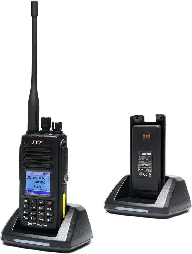 Alt view image 5 of 7 - TYT MD-UV390 Dual Band VHF UHF DMR Radio GPS Waterproof Dustproof IP67 Walkie Talkie w/Cable