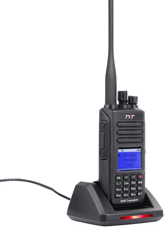 Alt view image 7 of 7 - TYT MD-UV390 Dual Band VHF UHF DMR Radio GPS Waterproof Dustproof IP67 Walkie Talkie w/Cable