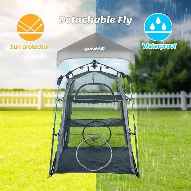 Alt view image 4 of 7 - Cat Enclosure Kitten and Tower Tent for Indoor and Outdoor,3 Tier Cage Inside,Outdoor Catio,Portable and Foldable,Two Doors Design; Play Tunnel + Cube(with Three Ways)