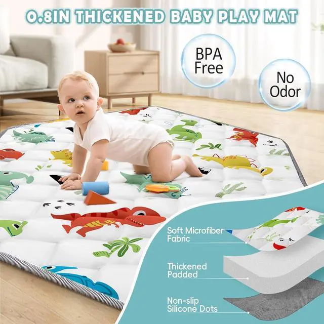 Alt view image 6 of 7 - Pop Up Baby Playpen with UPF50+ Canopy & Mat, Indoor & Outdoor Foldable Play Pen for Babies and Toddlers, Portable Baby Beach Tent with Travel Bag, Pop Up Pack and Play Yard, Grey