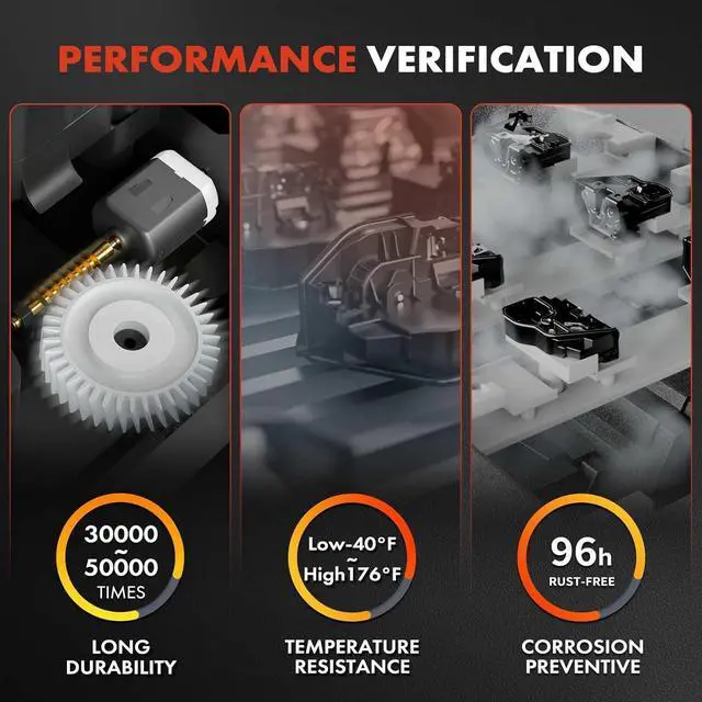 Alt view image 3 of 7 - Front Left Driver Door Latch Lock Actuator Assembly Compatible with Nissan Sentra 2013-2019 Sedan, Without Intelligent Key, Replace# 80501-9AN0A, 80501-3SG0A