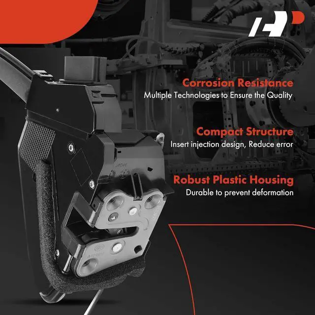 Alt view image 5 of 7 - Front Left Driver Door Latch Lock Actuator Assembly Compatible with Nissan Sentra 2013-2019 Sedan, Without Intelligent Key, Replace# 80501-9AN0A, 80501-3SG0A