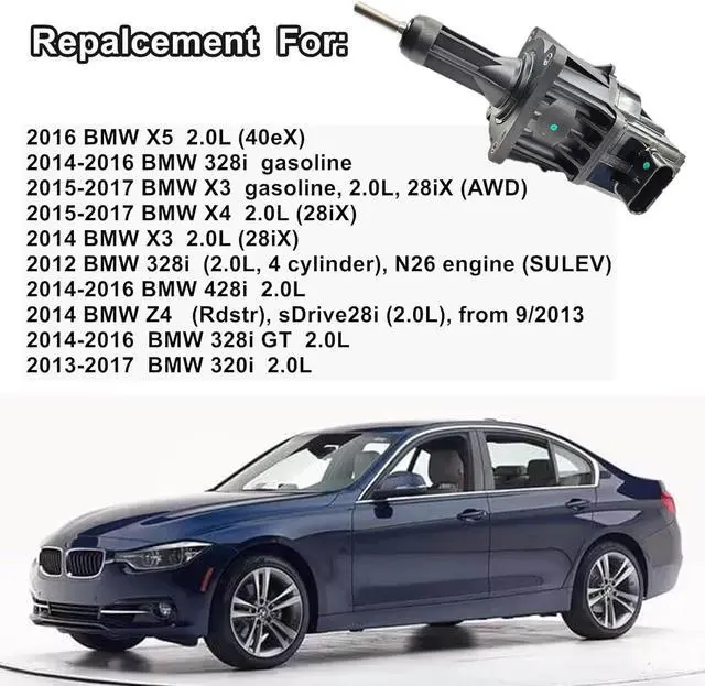 Alt view image 3 of 7 - Electronic Turbo Wastegate Actuator For BMW 2012-2018 320i 328i 428i 528i X1 X3 X4 X5 Z4 2.0L,Turbo Charger Wastegate Actuator Replace#11-65-7-638-783 11657638783 11657634486 11657630462 11657635804