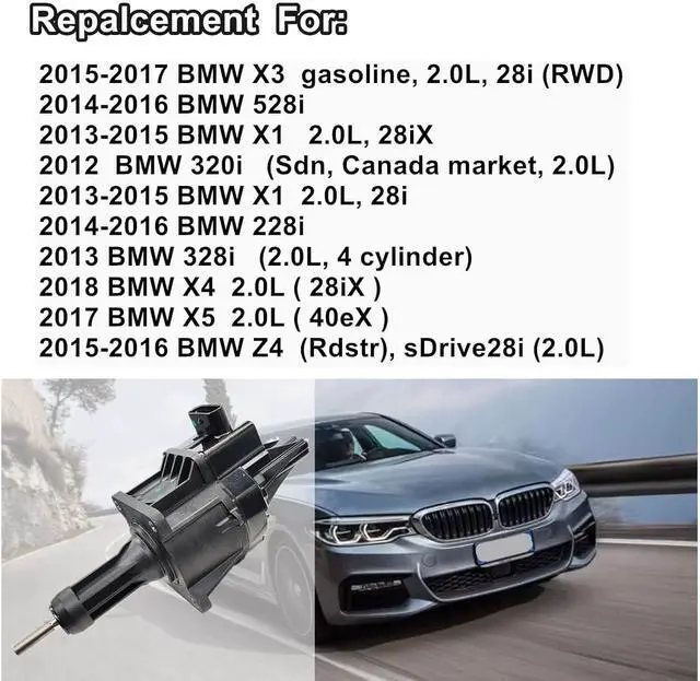 Alt view image 4 of 7 - Electronic Turbo Wastegate Actuator For BMW 2012-2018 320i 328i 428i 528i X1 X3 X4 X5 Z4 2.0L,Turbo Charger Wastegate Actuator Replace#11-65-7-638-783 11657638783 11657634486 11657630462 11657635804