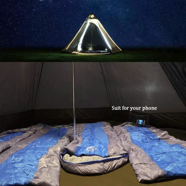 Alt view image 3 of 7 - 12'x10'x8'Dome Camping Tent 5-6 Person 4 Season Double Layers Waterproof Anti-UV Windproof Tents Family Outdoor Camping Tent | Double Layers
