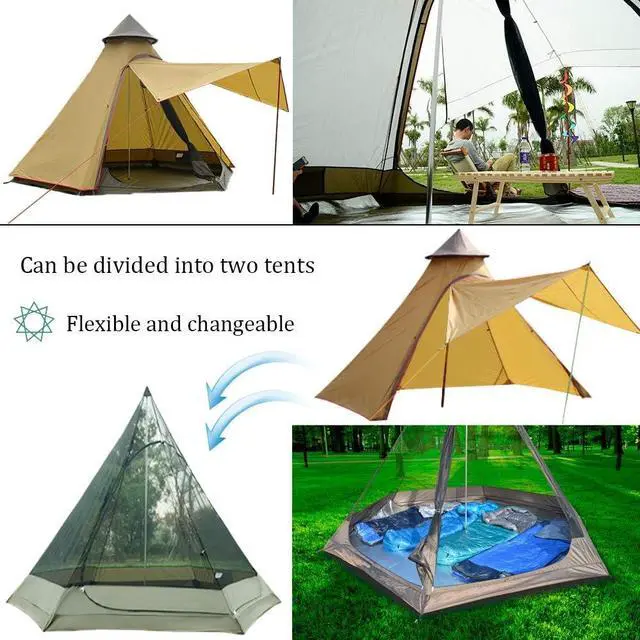 Alt view image 6 of 7 - 12'x10'x8'Dome Camping Tent 5-6 Person 4 Season Double Layers Waterproof Anti-UV Windproof Tents Family Outdoor Camping Tent | Double Layers