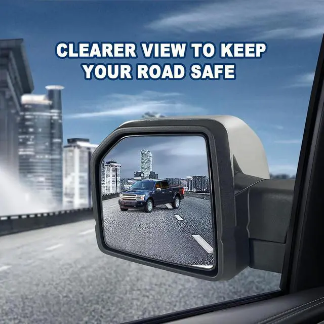 Alt view image 4 of 5 - Left Driver side Mirror with Power Glass,Heated, Puddle Lights, Blind Spot Detection, Turn Signal,Mirror Memory and Power Folding Fits 2015-2018 Ford F15015 Pins) Replace FO1320528