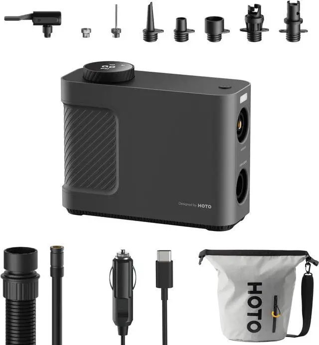 Main image of Air Pump Master, Portable Cordless Tire Inflator, Electric Air Pump with 9 Pump Modes, 12V DC Car Connector for Car, Bikes, Inflatable Pool Float, Air Mattress, Kayak, Tent, Paddle Board, Sup