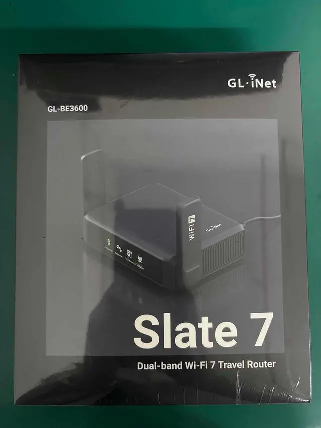 Alt view image 7 of 7 - GL.iNet GL-BE3600 (Slate 7) Portable WiFi Router, Dual-Band Travel Wi-Fi 7 Router, Long Range 2.5G Ethernet Wireless Router, WiFi Access Point, VPN Router for Business Trip/Hotel/Mobile/RV/Cruise
