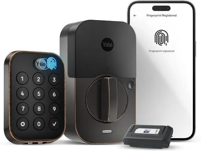 Main image of Security Assure Lock 2 Touch Deadbolt, Oil Rubbed Bronze Key-Free Smart Entry Door Lock with Z-Wave (ZW3) Connected Touchscreen Keypad for Code Entry and Remote Access, YRD430-F-ZW3-0BP