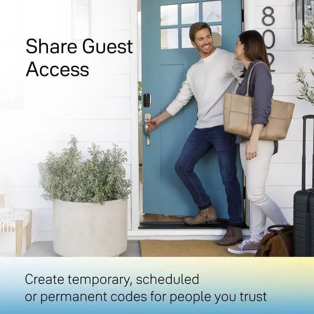 Alt view image 4 of 5 - Security Assure Lock 2 Touch Deadbolt, Oil Rubbed Bronze Key-Free Smart Entry Door Lock with Z-Wave (ZW3) Connected Touchscreen Keypad for Code Entry and Remote Access, YRD430-F-ZW3-0BP