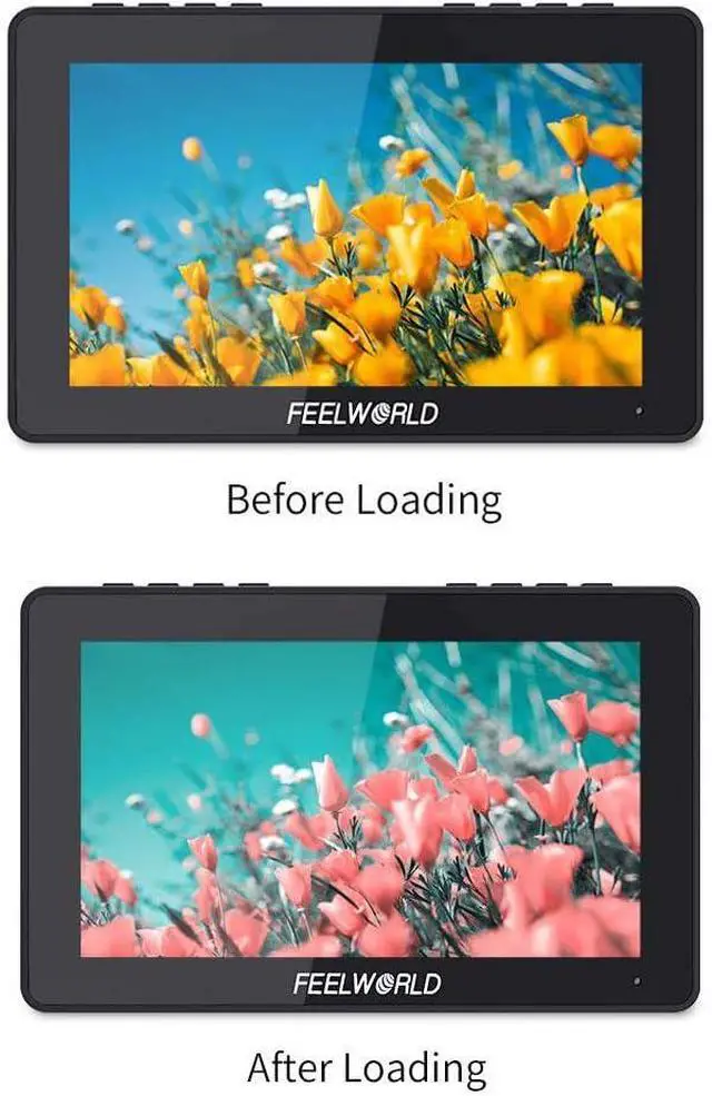 Alt view image 3 of 7 - LUT7S PRO 7 Inch 2200nit 3D LUT Touch Screen DSLR Camera Field Monitor with F970 External Kit Install for Power The Wireless Transmission Waveform Vectorscope 4K HDMI SDI Input DC Output