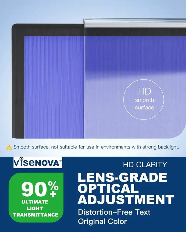 Alt view image 6 of 7 - Anti Blue Light Screen Protector for 27 Inches Computer Monitor Hanging Type Blue Light Blocking Filter Anti Scratch Eye Protection Shield for Desktop Computer
