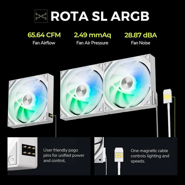 Alt view image 7 of 7 - Panorama 360 ARGB White 360mm AIO 6.67'' AMOLED Curved Screen 3D Anamorphic Effect Customizable AIO Cooler 360mm Asetek 8th Gen V2 320w TDP Pogo-Pin ARGB Fan LGA 1851/1700 AM5/AM4