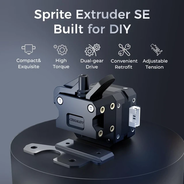 Alt view image 2 of 6 - Official Ender 3 Sprite Direct Drive Extruder Upgrade Kit Dual Gear, High Torque for Ender 3/Ender 3 V2/Ender 3 Pro/Ender 5/Ender 5 Pro/Ender 5 Plus/CR-10