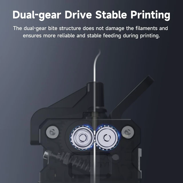 Alt view image 3 of 6 - Official Ender 3 Sprite Direct Drive Extruder Upgrade Kit Dual Gear, High Torque for Ender 3/Ender 3 V2/Ender 3 Pro/Ender 5/Ender 5 Pro/Ender 5 Plus/CR-10