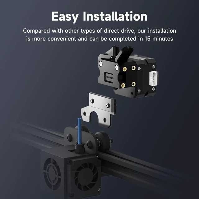 Alt view image 5 of 6 - Official Ender 3 Sprite Direct Drive Extruder Upgrade Kit Dual Gear, High Torque for Ender 3/Ender 3 V2/Ender 3 Pro/Ender 5/Ender 5 Pro/Ender 5 Plus/CR-10