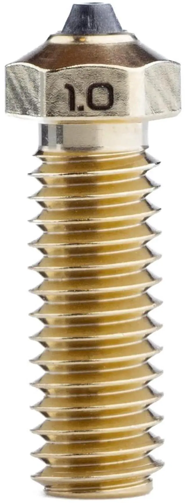 Main image of Diamondback Nozzles Volcano Compatible Polycrystalline Solid Diamond Tip 3D Printer Nozzles, Improved Extrusion, Any Filament, Long Life, Wear Resistant, Layer Adhesion, USA Made (1.75mm x 1.0mm)