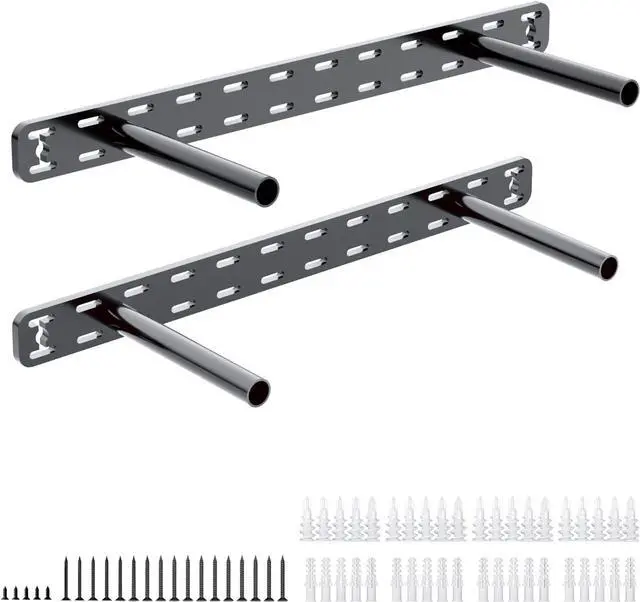 Main image of 2pcs Floating Shelf Hardware Heavy Duty Hidden Shelf Brackets Support,Wall Mounting Invisible Floating Shelves Bracket Without Jig (18" x 8" x 1.5" Without Tools)