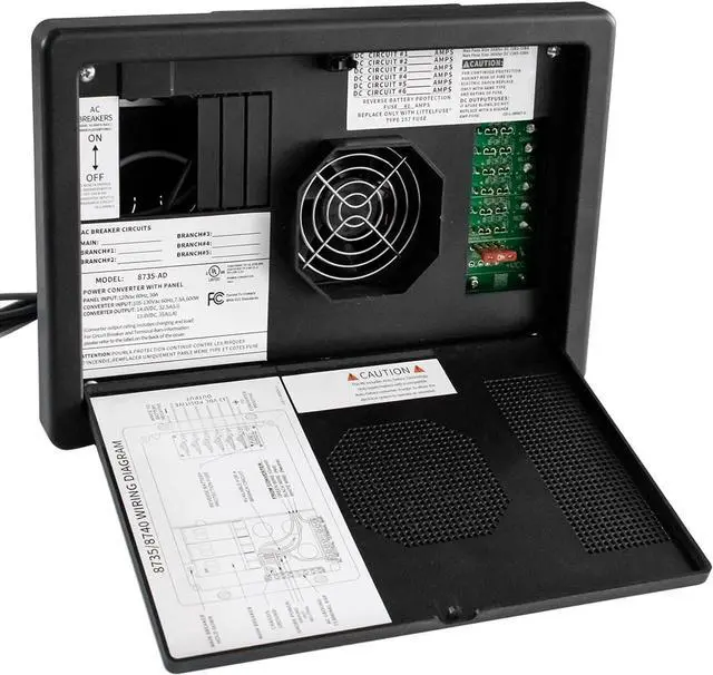 Main image of WF-8735-AD Power Converter/Charger, Black wf-8735-P 30 Amp Power Center,30/35 Amp DC Output, WF-8700 Series 30 amp rv Converter Battery Chargers for rv,Camper,caravans,Travel Trailer