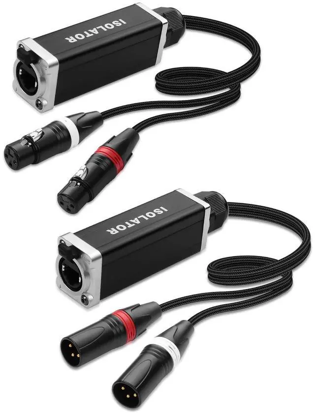 Main image of CERRXIAN 2-Channel Multi Snake 3Pin XLR to Ethercon-Compatible CAT5/CAT6/CAT7 Ethernet Breakout for Live Stage Audio, Lighting & DMX512 (1 Pair: Male&Female) - 2.6FT