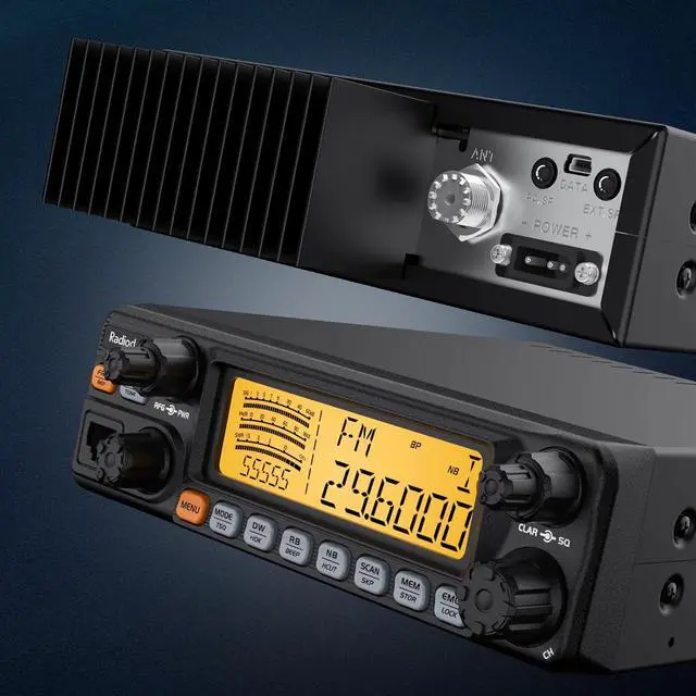 Alt view image 6 of 7 - QT60 Pro 10 Meter Radio SSB, AM, FM, PA, 60W High Power Amateur Ham Mobile Transceiver, Large LCD Display, RX & TX Noise Reduction, NOAA with Alert, with CTCSS/DCS, ASQ