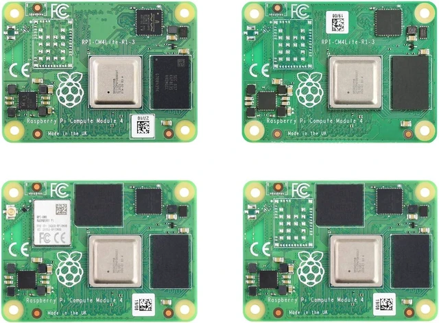 Alt view image 6 of 6 - Waveshare Pi Compute Module 4 Comes with an Official Raspberry Pi CM4004032 (Without Wireless, 4GB RAM, 32GB eMMC Flash), an Antenna Kit and a HEATSINK (3 Items)