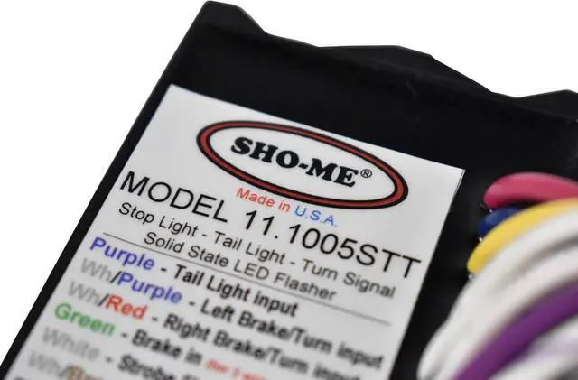 Alt view image 2 of 4 - Able-2 Products Sho-Me 10 Pattern Brake/Turn/Tail LED Flasher