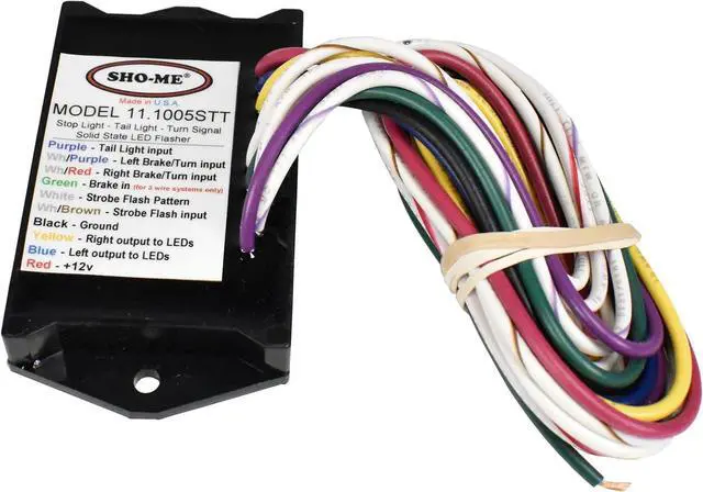Alt view image 3 of 4 - Able-2 Products Sho-Me 10 Pattern Brake/Turn/Tail LED Flasher