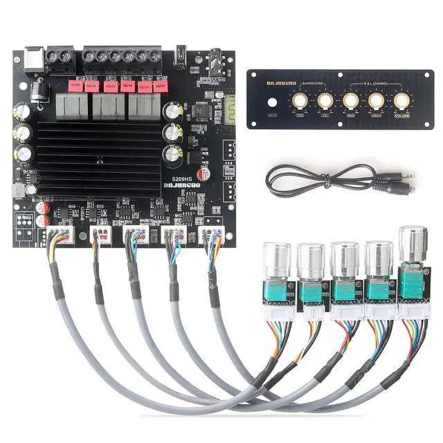 Main image of S200HS-W Power Amplifier Board Bluetooth5.2 TPA3221 Chip with Subwoofer 2.1 Channel 100W×2+200W,Audio Power Amplifier Module (S200HS-W)