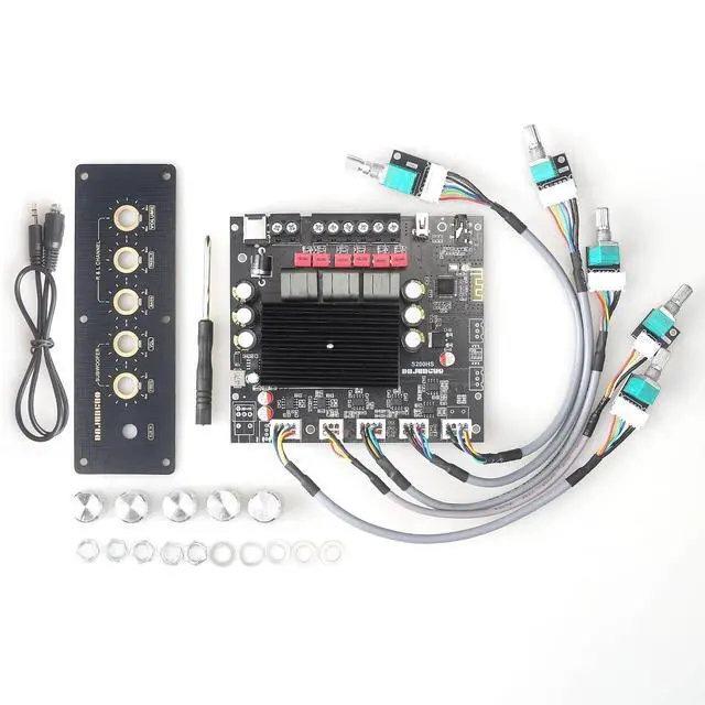 Alt view image 6 of 7 - S200HS-W Power Amplifier Board Bluetooth5.2 TPA3221 Chip with Subwoofer 2.1 Channel 100W×2+200W,Audio Power Amplifier Module (S200HS-W)