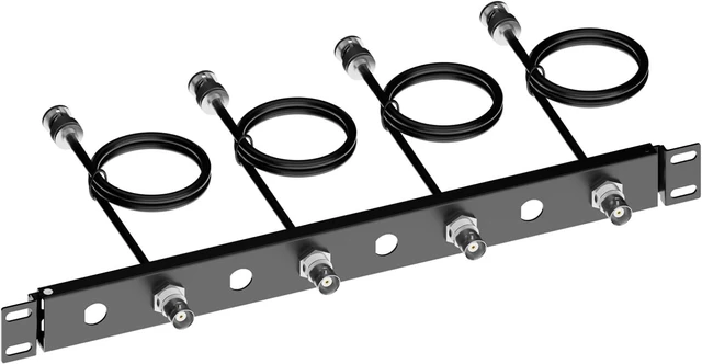 Alt view image 6 of 6 - BNC Antenna Kit19inch Antenna Re-Location Rack Mount Kit