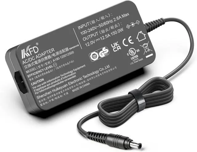 Alt view image 5 of 7 - [UL LISTED]KFD 150W 12V AC Adapter for Drobo DroboFS, S, 5D, 5Dt, 5N, 5N2, 5C 5D3 5-Bay 4 Bay Array Network Storage DR-5X-1P11 DAS Hard Disk Drive HDD NAS Charger FSP150-AHAN1 Drobo Power Supply Cord