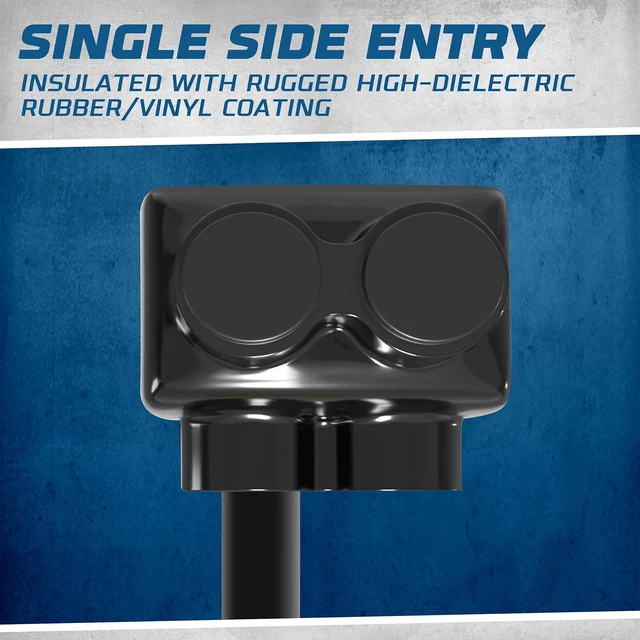 Alt view image 2 of 7 - OHLECTRIC 10 Pack - Insulated Wire Connector 2 Port Single Side Entry for 2-14 Wire Range Lugs with 5/32 Hex Screw, Pre-Filled with Oxide Inhibitor - Wire Connectors, Electrical Connectors, Wire Tap