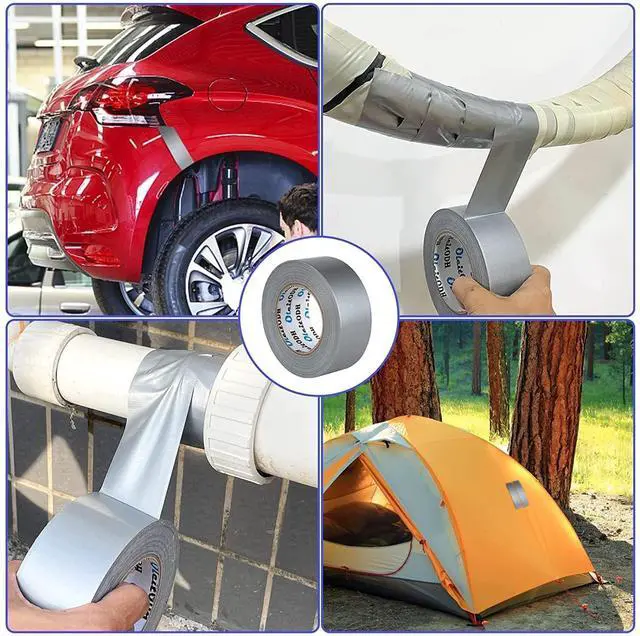 Alt view image 7 of 7 - 22 Pack Silver Duct Tape Bulk, 2 inch X 660 Yards, Heavy Duty Waterproof, Strong No Residue All-Weather Duct Tape, Tear by Hand, Multi-Use for Indoor & Outdoor Repairs, Industrial, Professional Use