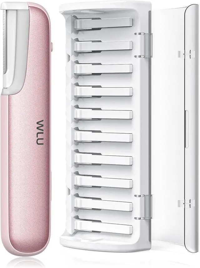 Main image of Dermaplaning Tool for Women Face - Edge Technology Sonic Dermaplane Razor for Facial Exfoliation & Peach Fuzz Hair Removal with 10 Rell Blades (Pink)