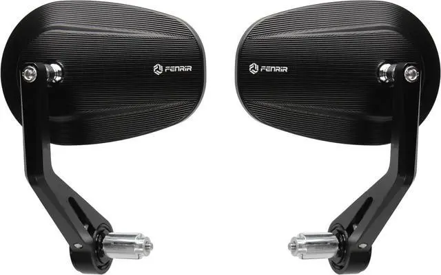 Main image of CNC Aluminum Alloy Cafe Racer Retro Black Motorcycle Bar End Mirrors Side 22MM 7/8" Handlebar Mirror Universal Rear View For M8/M6 Standard Sport Naked Street Bike Cruiser Minimoto Scooter