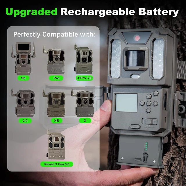 Alt view image 3 of 6 - 4Pack 6000mAh Rechargeable Reveal Lithium Battery Pack with Charger