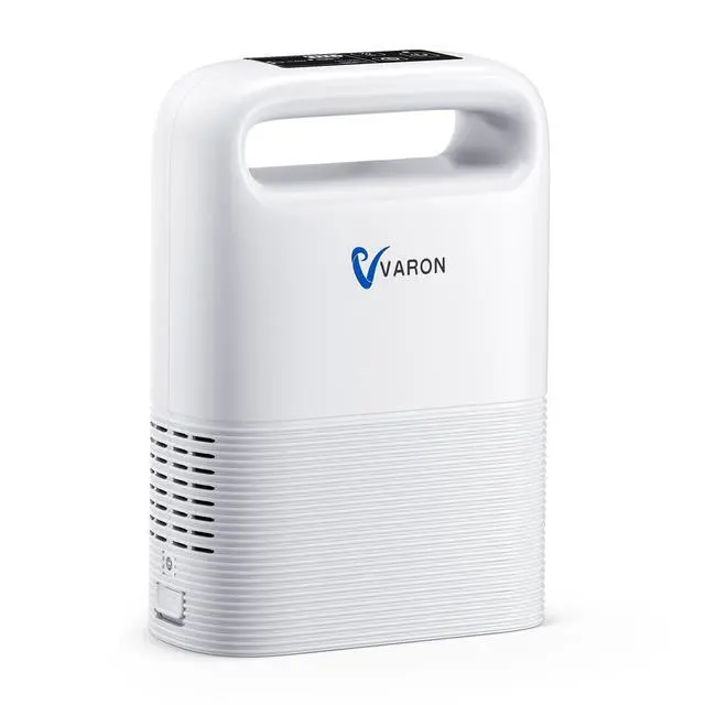 Alt view image 2 of 7 - Monport Portable Oxygen Concentrator - 93%±3% Purity, 1-5L/min Adjustable Flow, 6400mAh 3-4Hrs Battery, Dual Mode (Pulse/Continuous), CECA Molecular Sieve, Travel/Home Use, Auto Shutdown & Aler