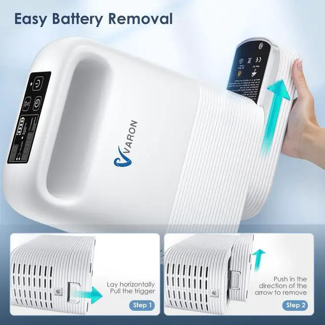 Alt view image 5 of 7 - Monport Portable Oxygen Concentrator - 93%±3% Purity, 1-5L/min Adjustable Flow, 6400mAh 3-4Hrs Battery, Dual Mode (Pulse/Continuous), CECA Molecular Sieve, Travel/Home Use, Auto Shutdown & Aler
