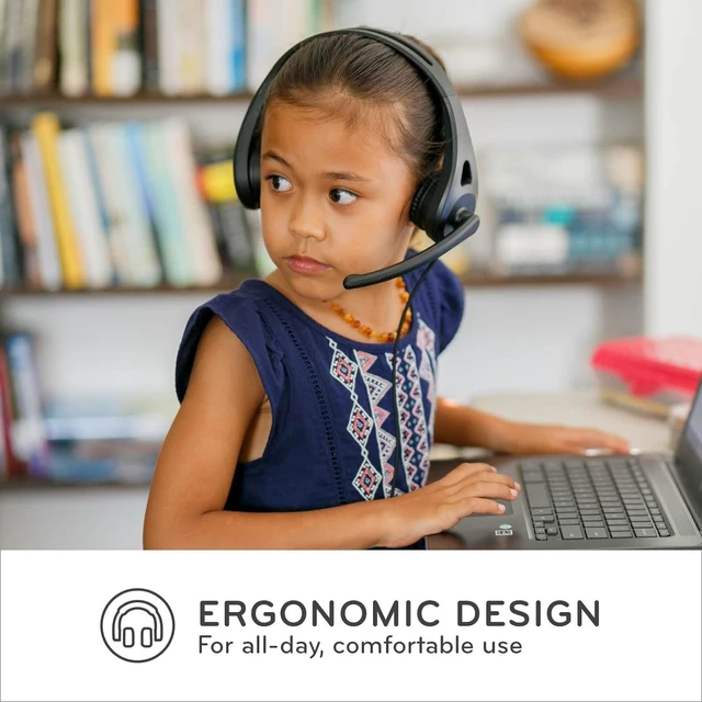 Alt view image 3 of 5 - TWT Audio Ergo TW130 Premium On-Ear Headset - USB-C Connection