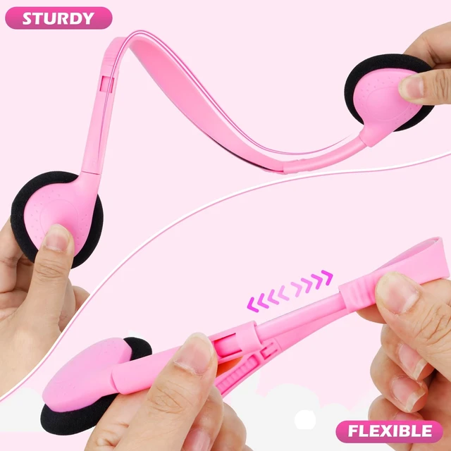 Alt view image 4 of 5 - YFSFQS Classroom Kids Headphones Bulk 18 Pack for School Students Children Teen Boys Girls, Wholesale Bulk Headphones for Classroom Earphones 3.5mm Jack (Mix Colors)