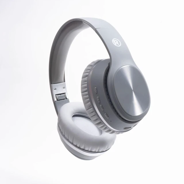 Alt view image 3 of 5 - RadioShack Buzzer Wireless Headphones ANC, Bluetooth 5.0, 9-Hour Battery Grey