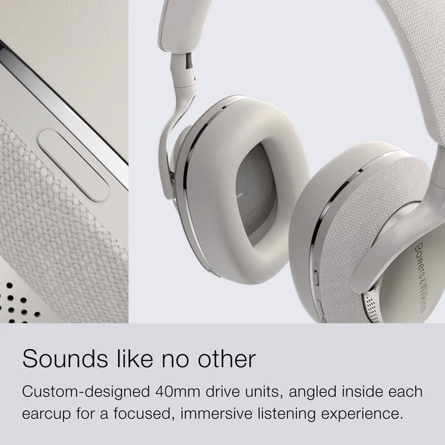 Alt view image 2 of 5 - Bowers & Wilkins Px7 S2 Over-Ear Headphones - Advanced Noise Cancellation, Technical Fabrics, 30-Hour Battery Life, 15-Min Quick Charging, Grey