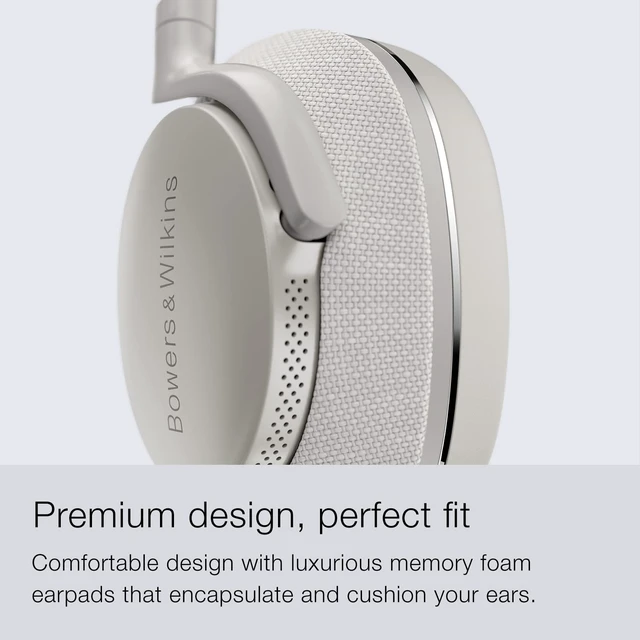 Alt view image 4 of 5 - Bowers & Wilkins Px7 S2 Over-Ear Headphones - Advanced Noise Cancellation, Technical Fabrics, 30-Hour Battery Life, 15-Min Quick Charging, Grey