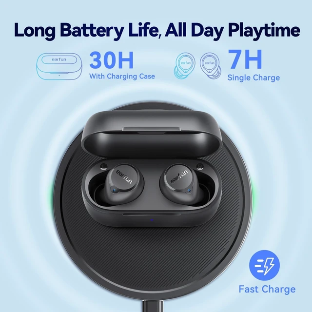 Alt view image 5 of 5 - EarFun Free 2S Wireless Earbuds, Bluetooth Earbuds with Deep Bass